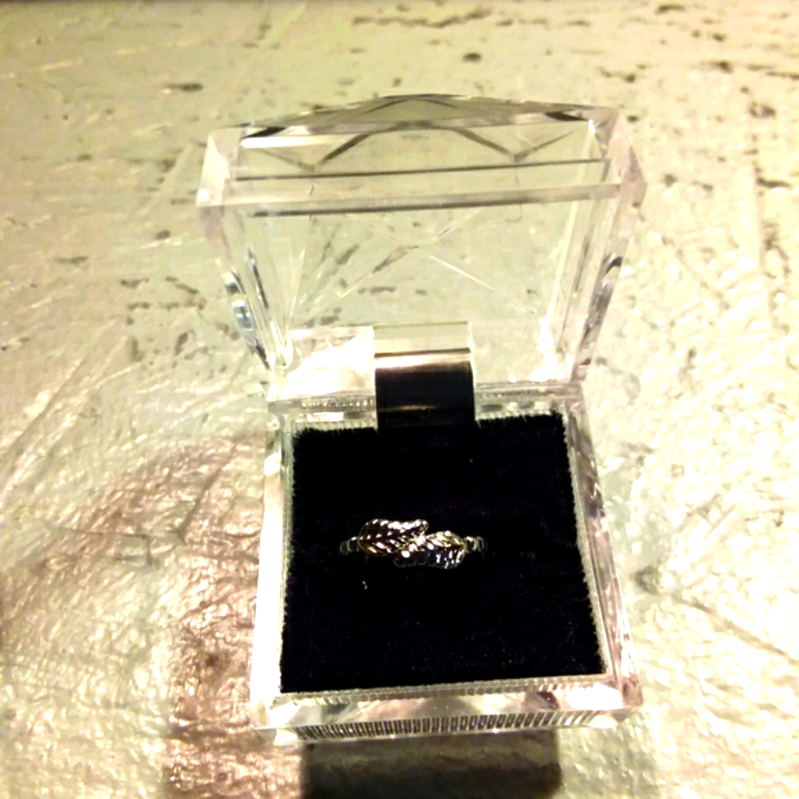 Silver Double Leaf Toe Ring